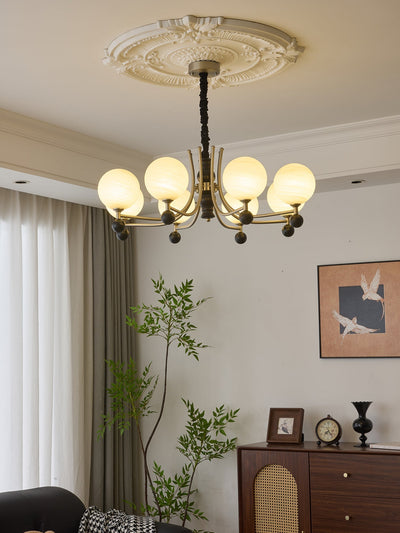 Serenus Traditional Sphere Wood Chandelier
