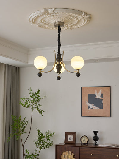 Serenus Traditional Sphere Wood Chandelier