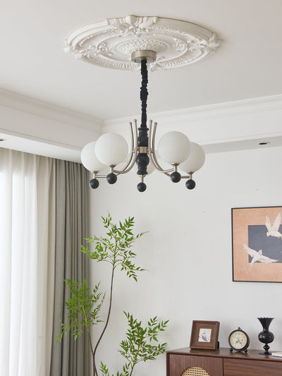 Serenus Traditional Sphere Wood Chandelier