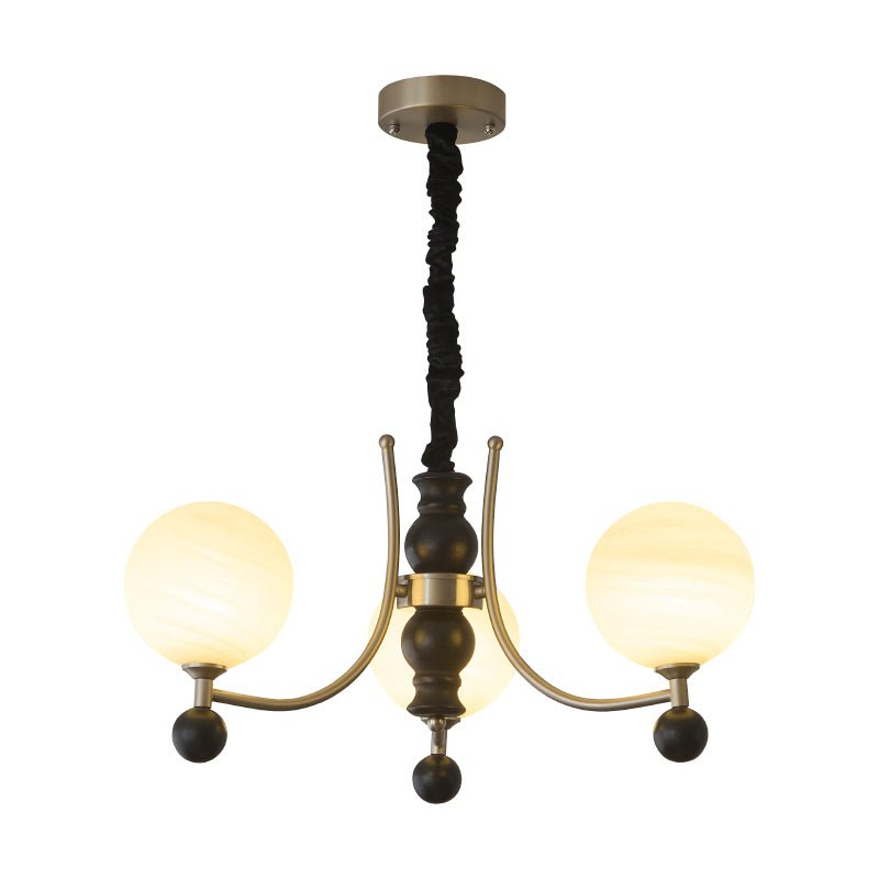 Serenus Traditional Sphere Wood Chandelier