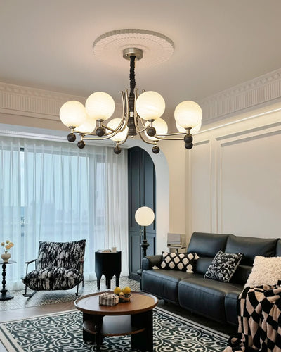 Serenus Traditional Sphere Wood Chandelier