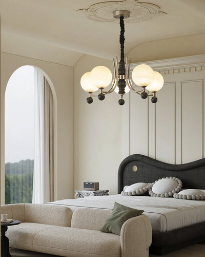 Serenus Traditional Sphere Wood Chandelier