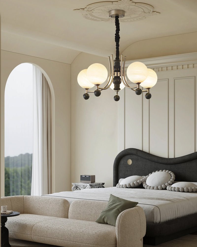 Serenus Traditional Sphere Wood Chandelier
