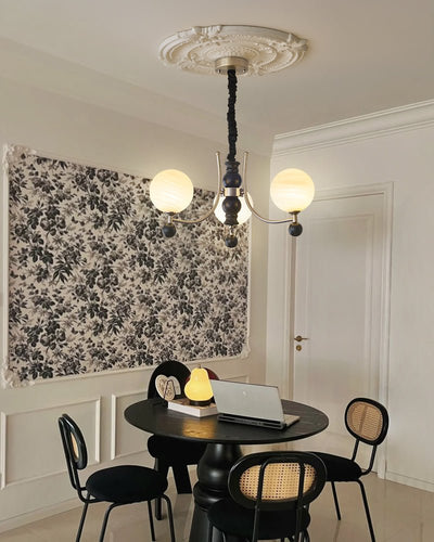 Serenus Traditional Sphere Wood Chandelier
