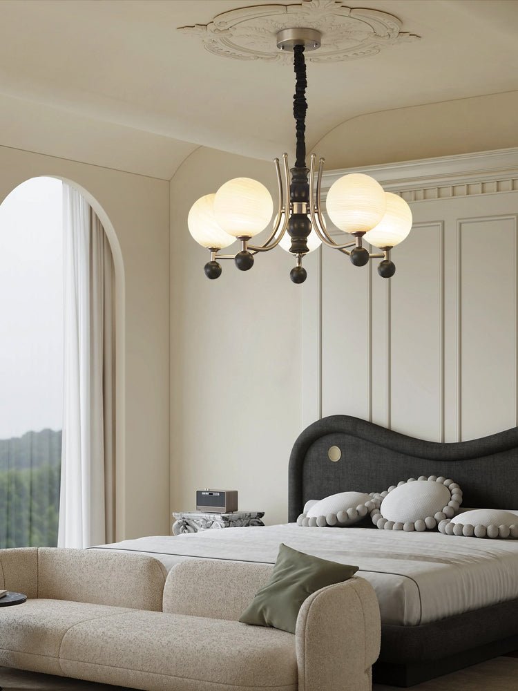 Serenus Traditional Sphere Wood Chandelier