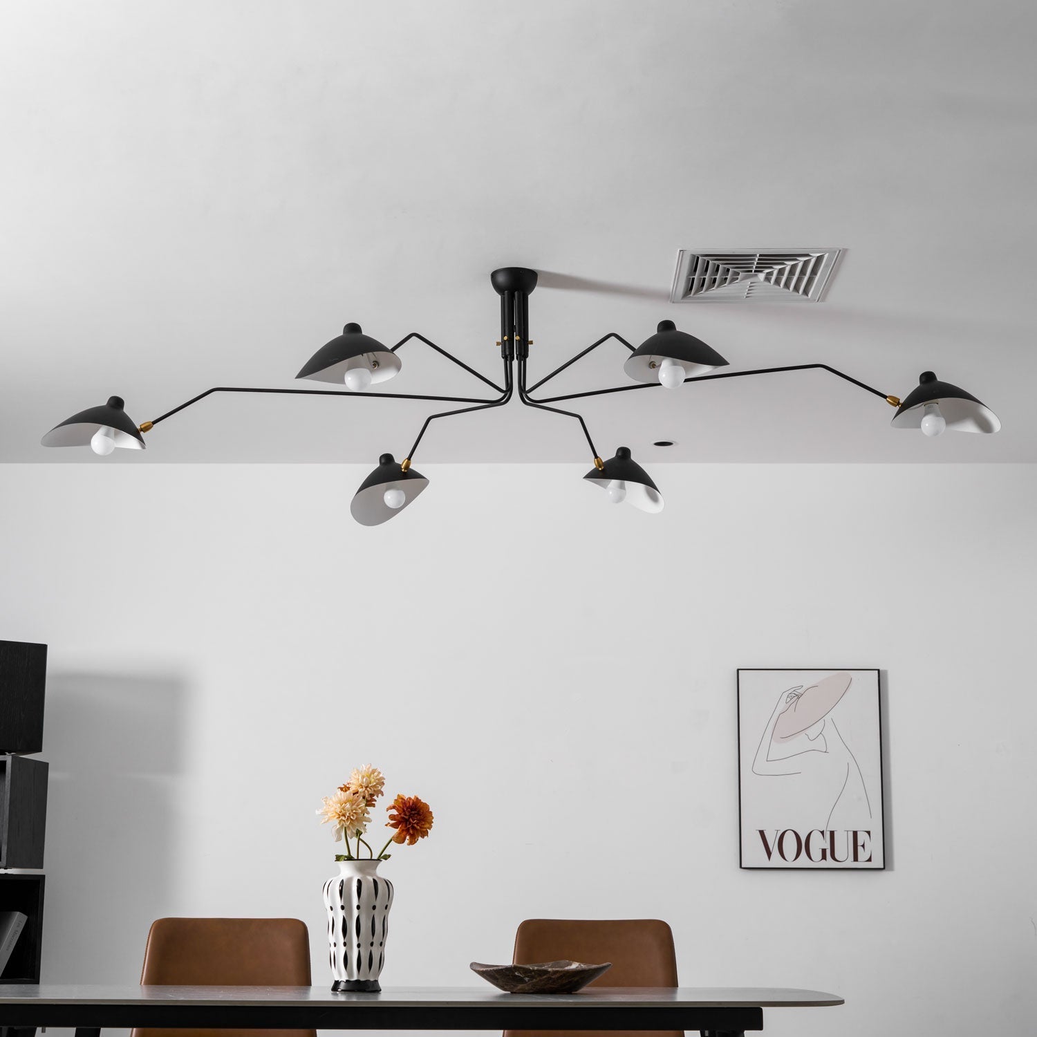 Lustra Minimalist Metal Ceiling Light Three Arm