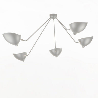 Elaoraine Ceiling Lamp Three Arm Black Sculptural