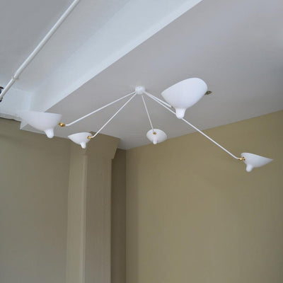 Elaoraine Ceiling Lamp Three Arm Black Sculptural