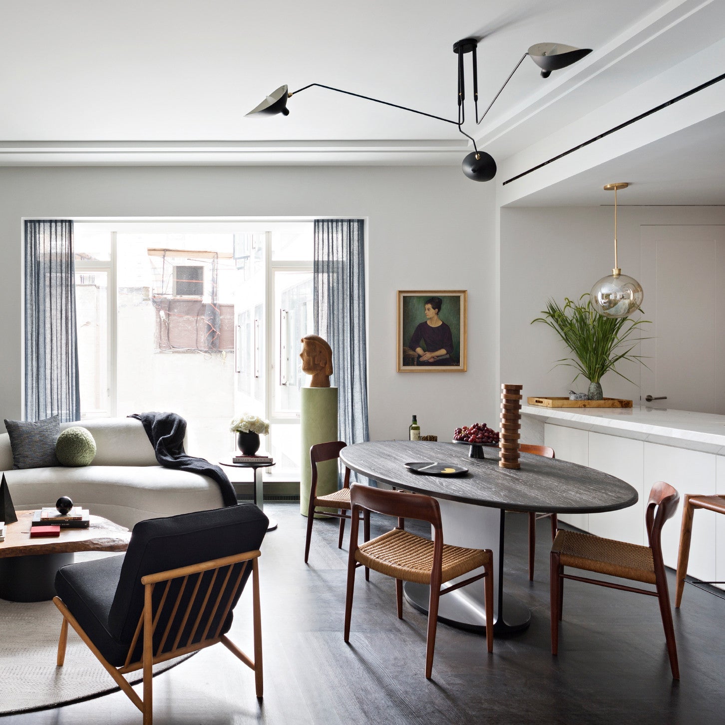 Lustra Minimalist Metal Ceiling Light Three Arm