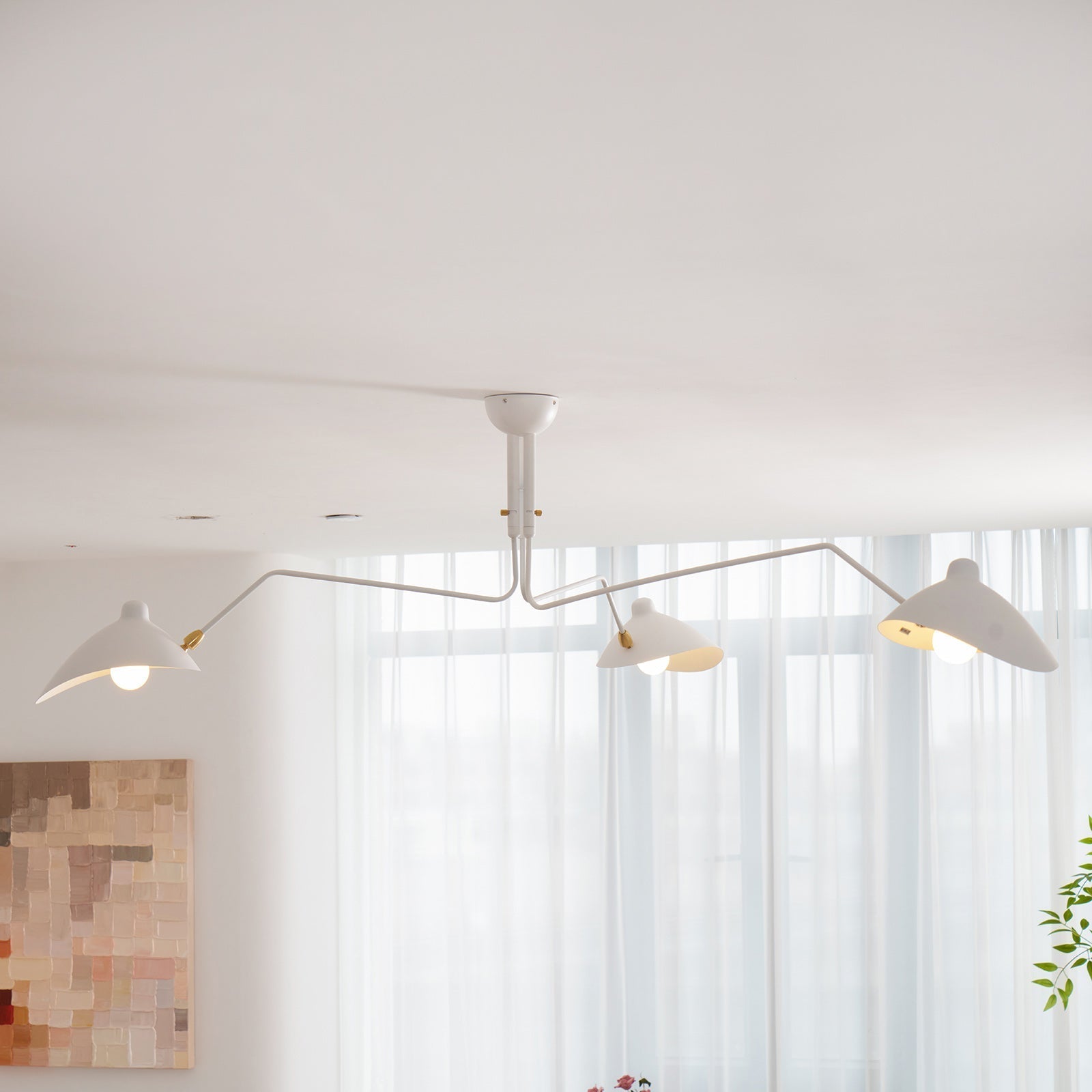 Lustra Minimalist Metal Ceiling Light Three Arm