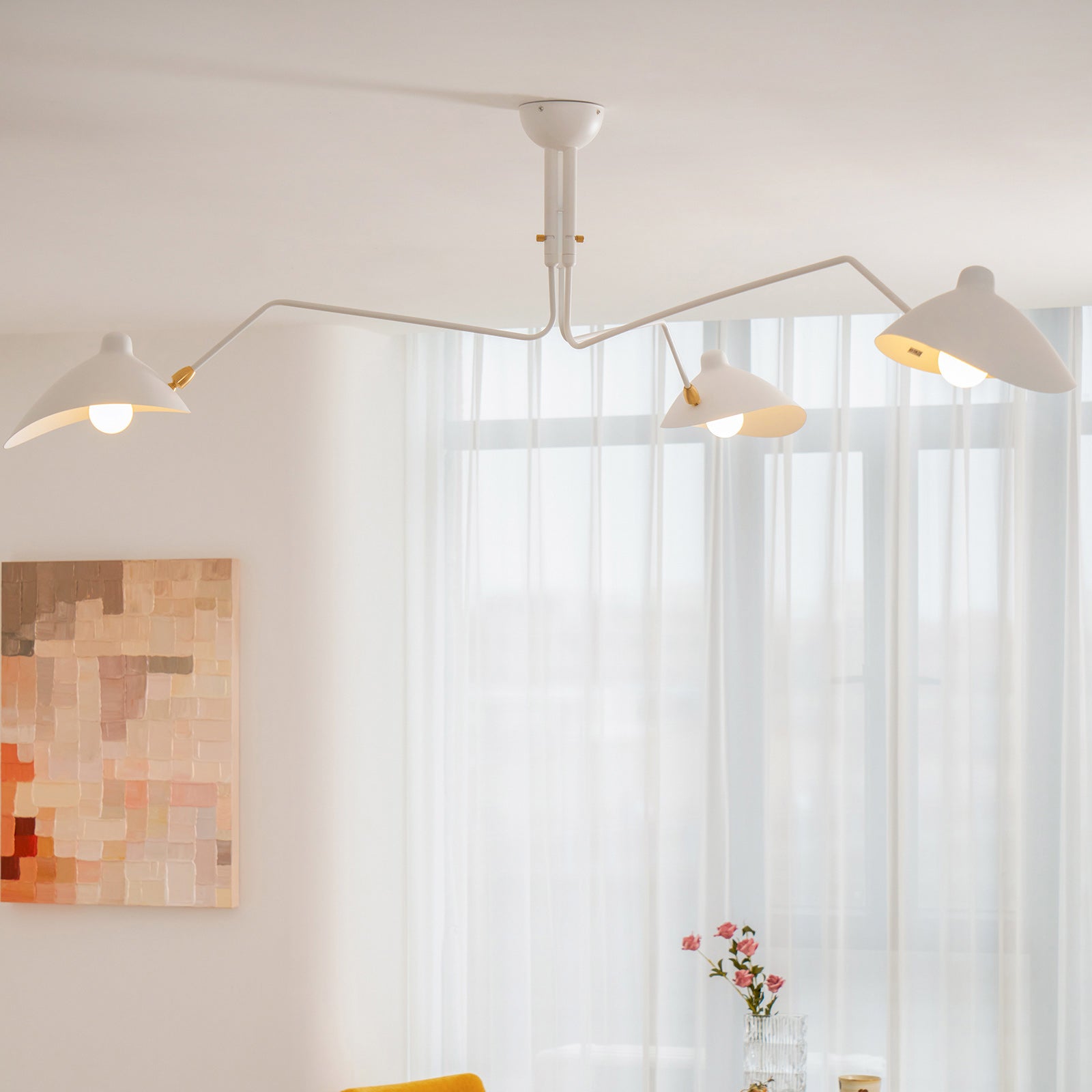 Lustra Minimalist Metal Ceiling Light Three Arm