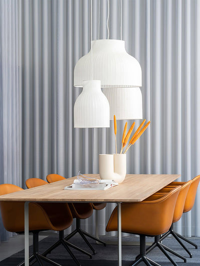 Teriivora Silk Ribbed Pendant Light