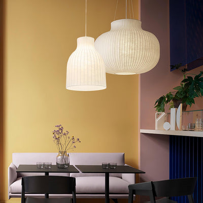 Teriivora Silk Ribbed Pendant Light