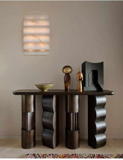Dolax Tiered Alabaster Wall Lamp