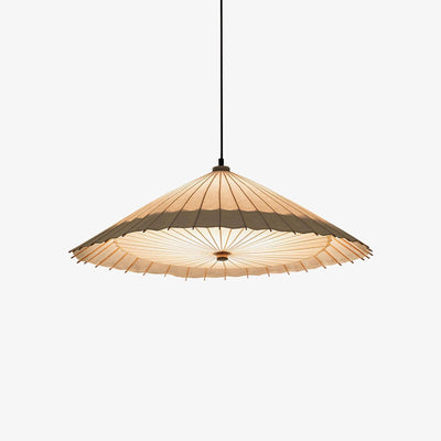 Nirixel Pendant Lamp Paper Umbrella Pleated Dining Room