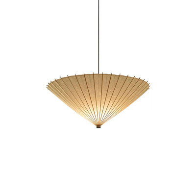 Nirixel Pendant Lamp Paper Umbrella Pleated Dining Room