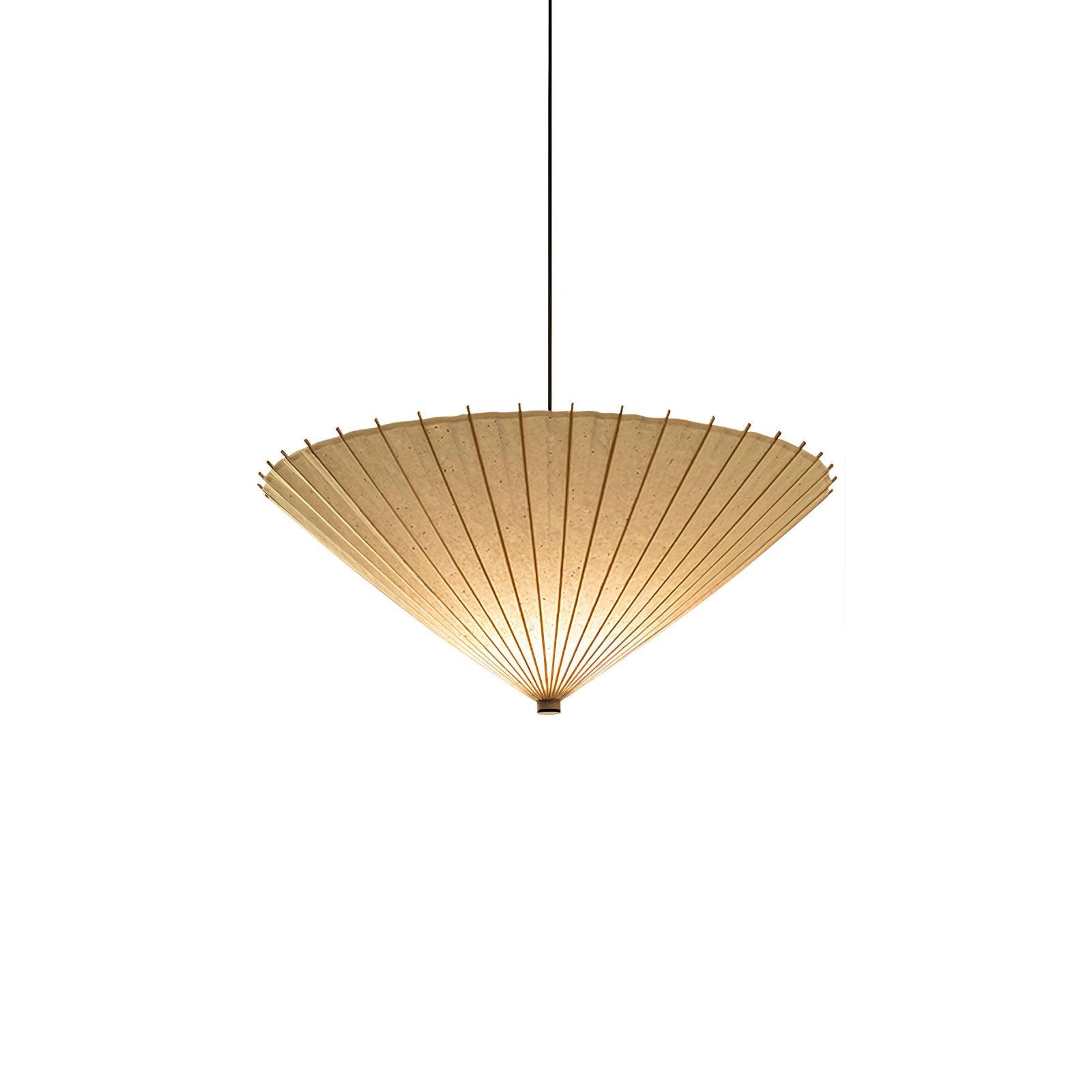 Nirixel Pendant Lamp Paper Umbrella Pleated Dining Room