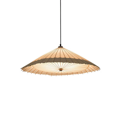 Nirixel Pendant Lamp Paper Umbrella Pleated Dining Room