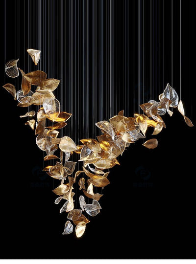 Darien Iridescent Leaf Pendant Light