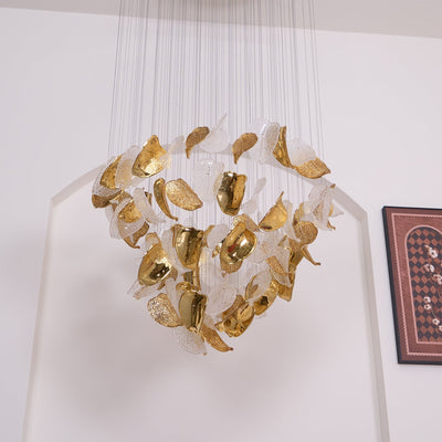 Darien Iridescent Leaf Pendant Light