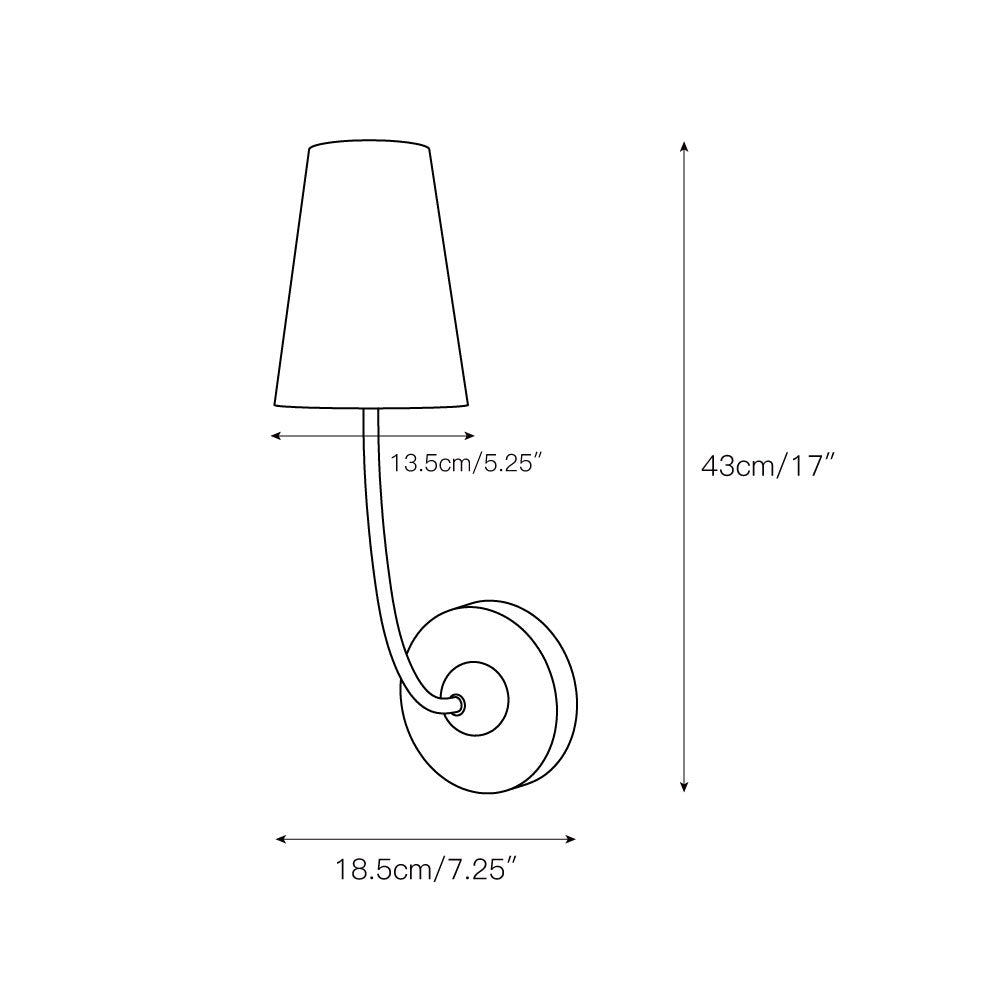 Miriviella Fabric Wall Lamp