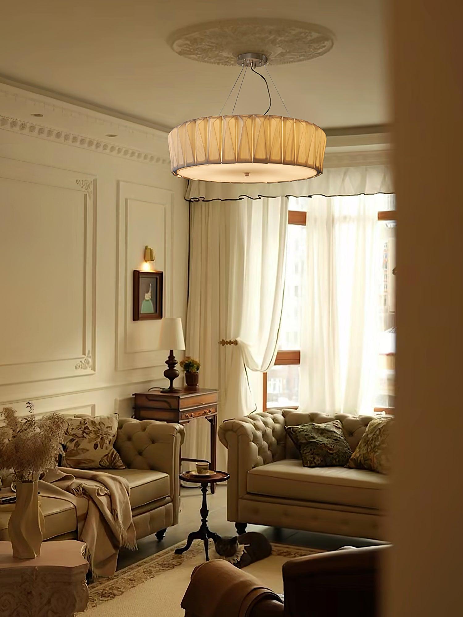 Vaeliora Ribbed Ceramic Pendant Light