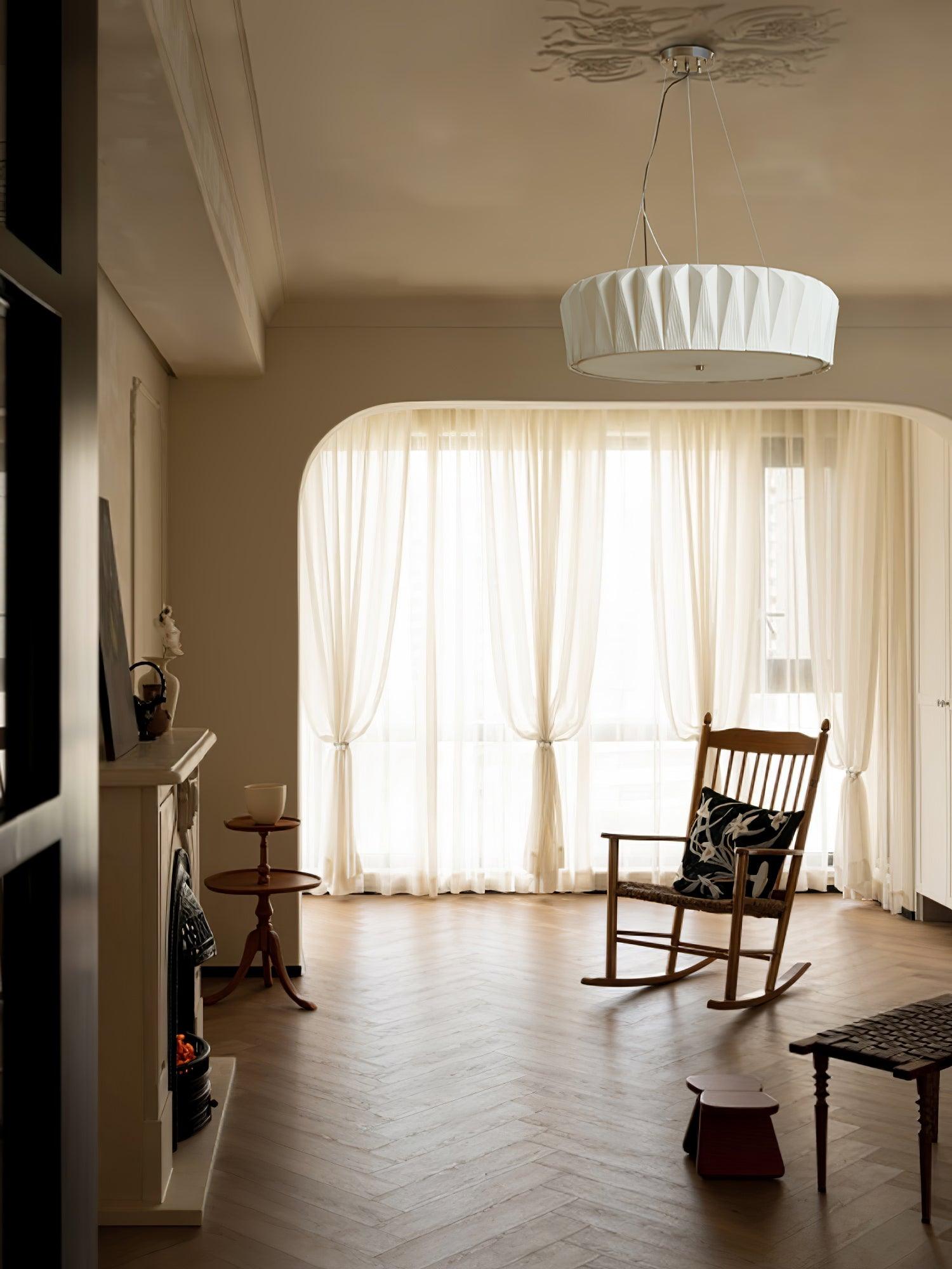 Vaeliora Ribbed Ceramic Pendant Light