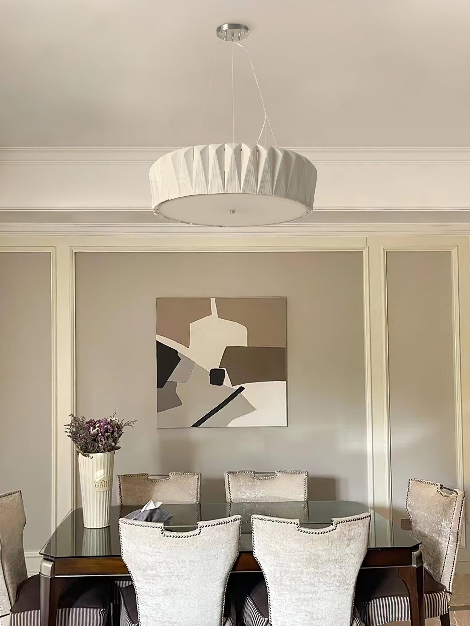 Vaeliora Ribbed Ceramic Pendant Light