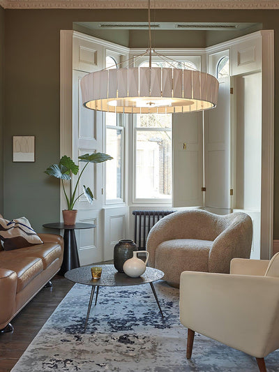 Vaeliora Ribbed Ceramic Pendant Light