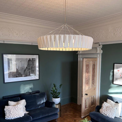 Vaeliora Ribbed Ceramic Pendant Light