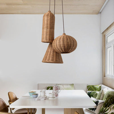 Marleigh Woven Rattan Pendant Lamp