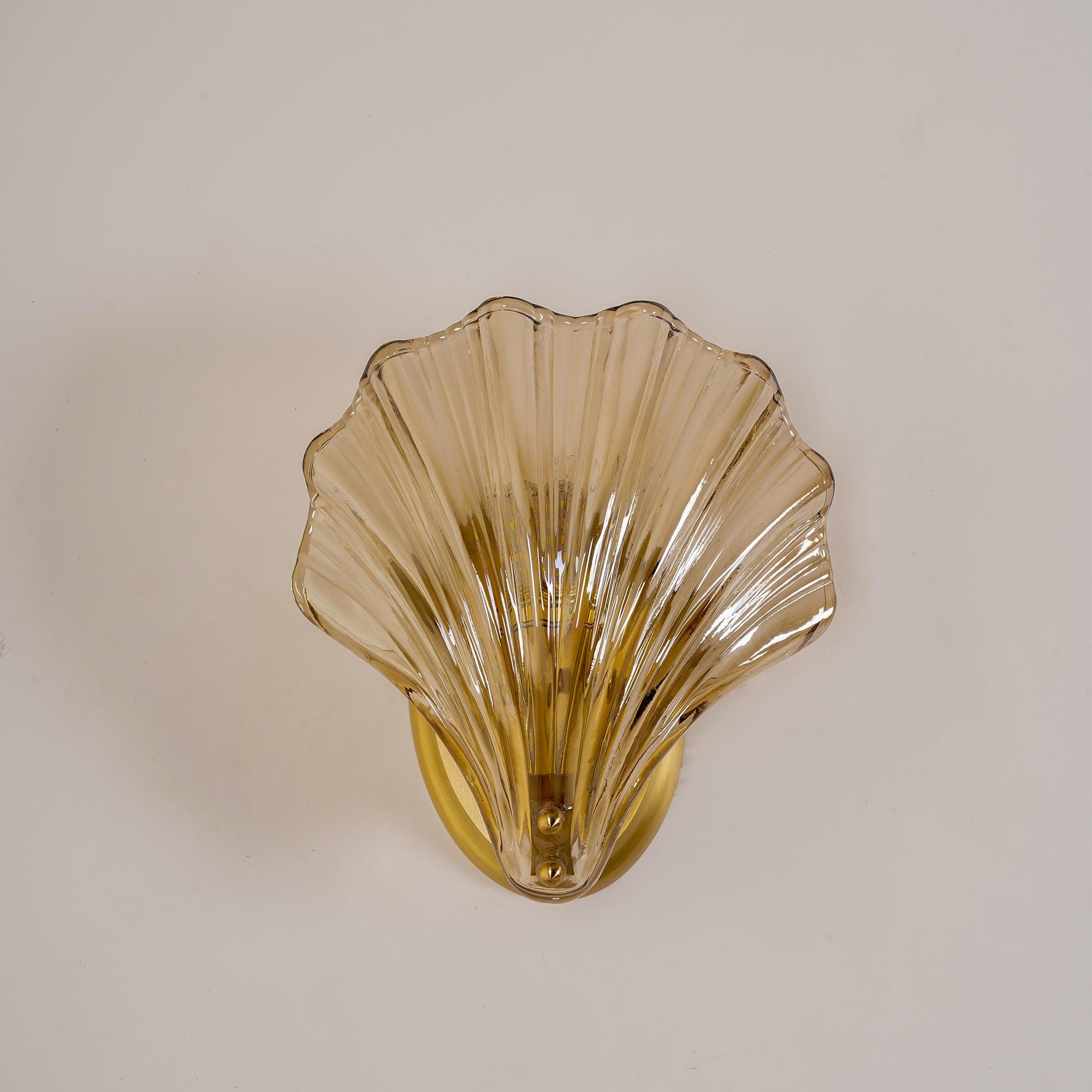Neo Premium Elegance Brass Glass Wall Light