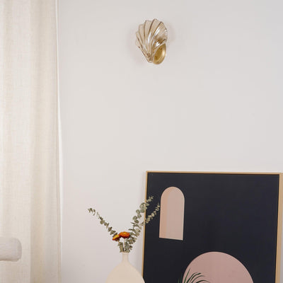 Neo Premium Elegance Brass Glass Wall Light