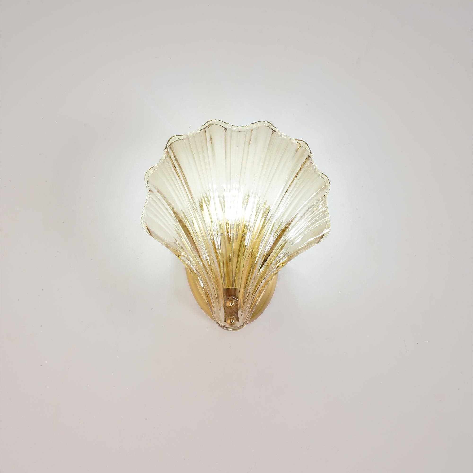 Neo Premium Elegance Brass Glass Wall Light