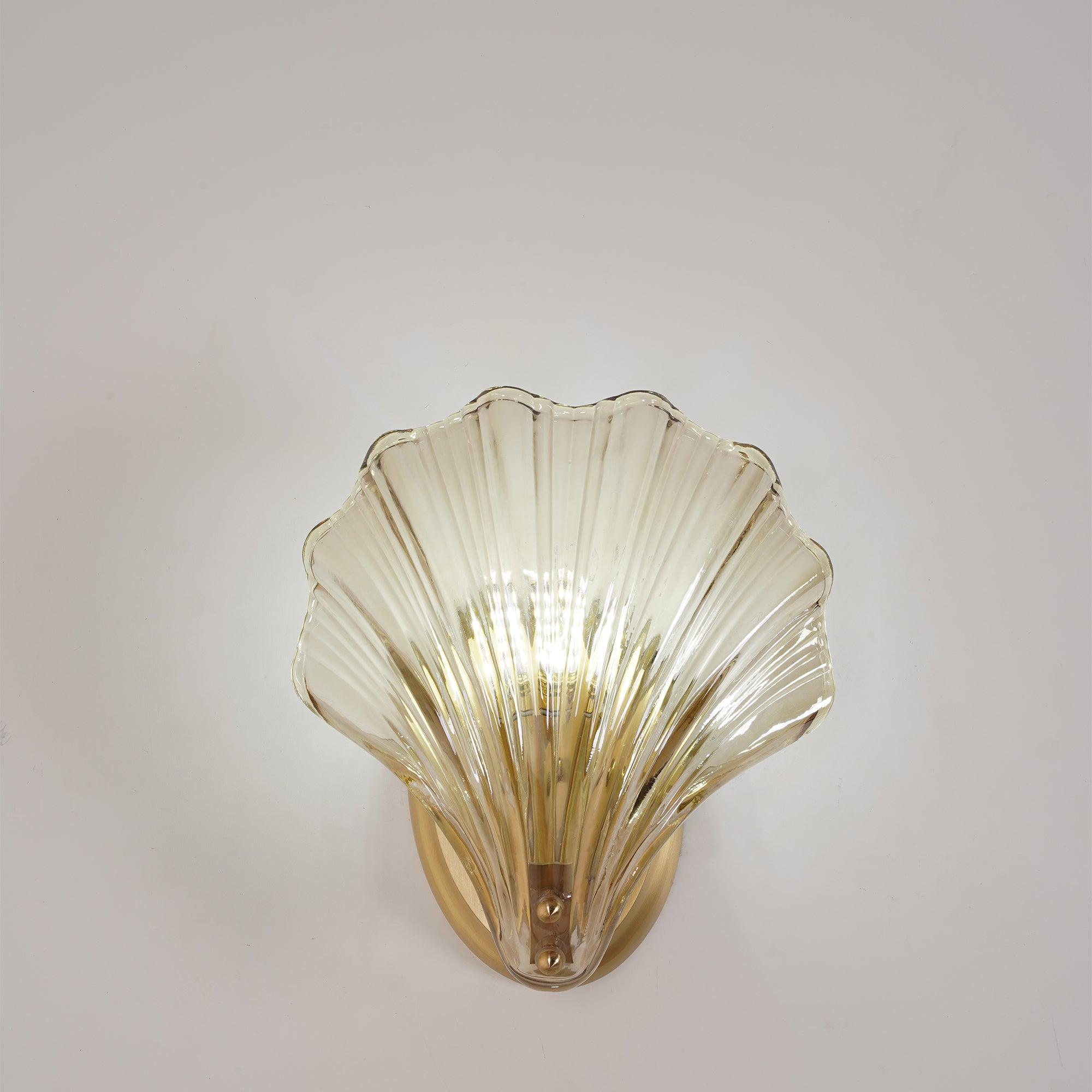 Neo Premium Elegance Brass Glass Wall Light