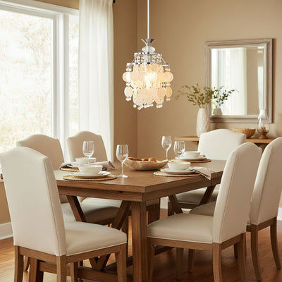 Shell Disc Pendant Light