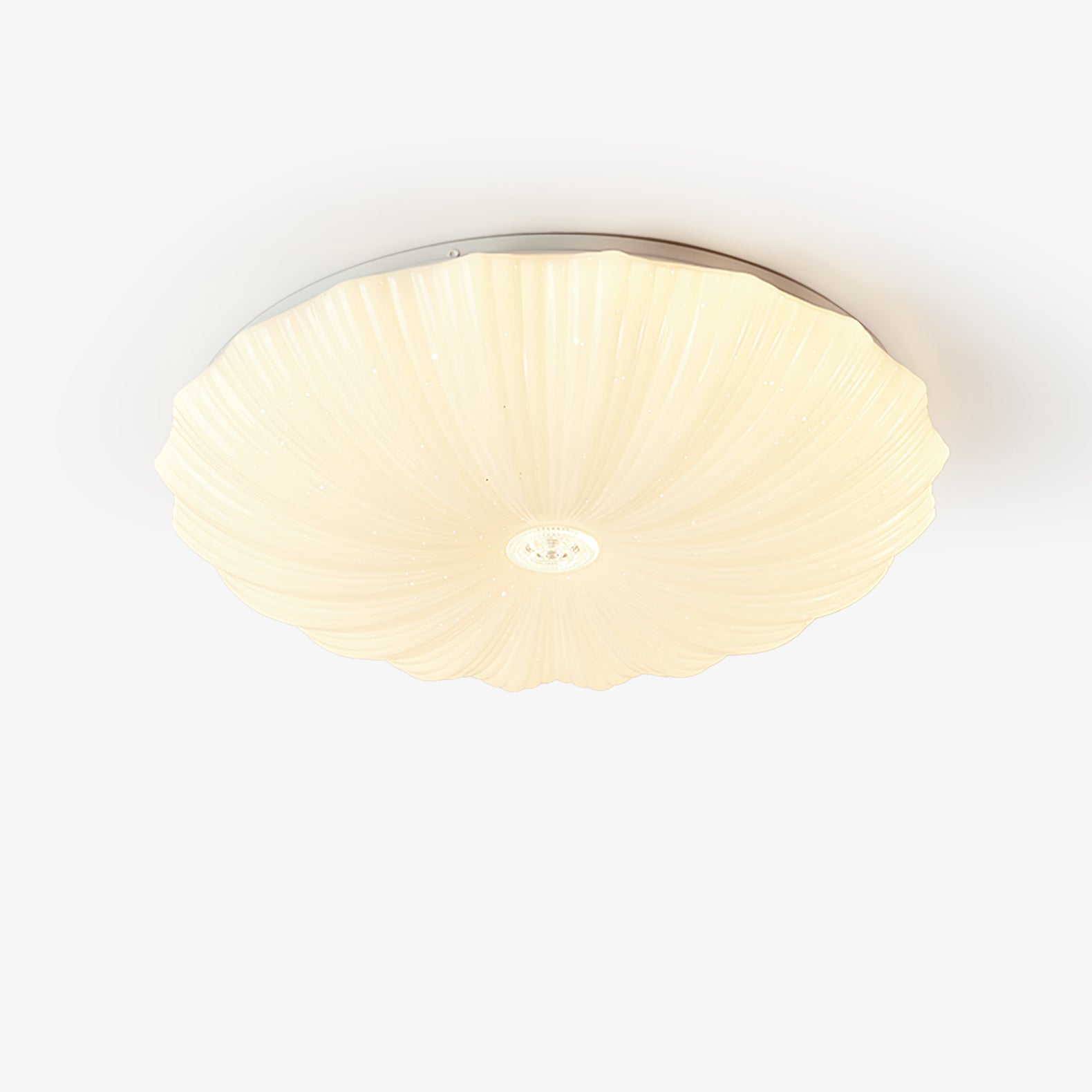 Coloria Nordic Art Shell Round Ceiling Lamp - Neutral Decor
