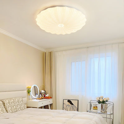 Coloria Nordic Art Shell Round Ceiling Lamp - Neutral Decor