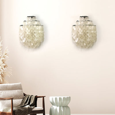 Shell Postmodern Luxury Cascading Wall Light