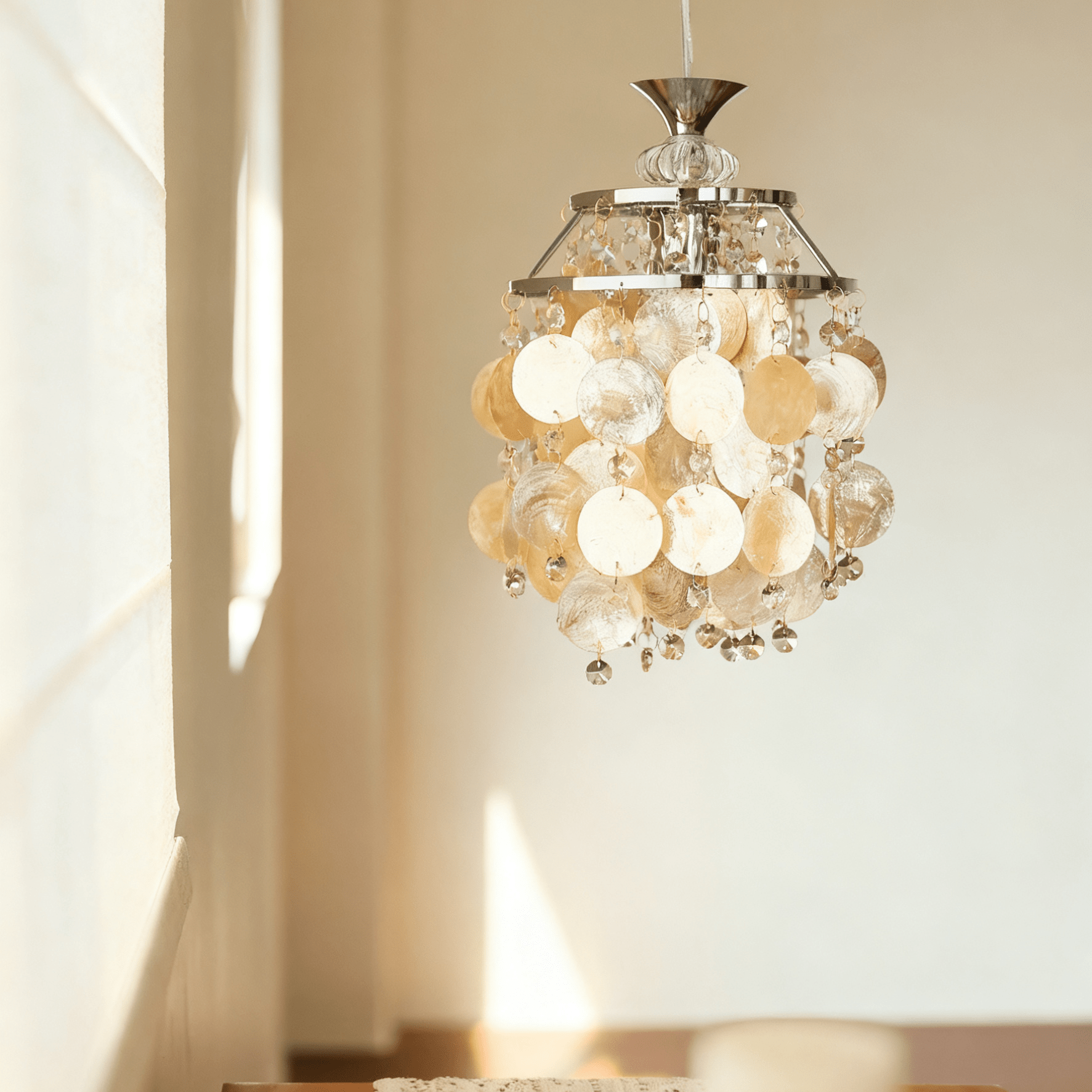 Shell Disc Pendant Light