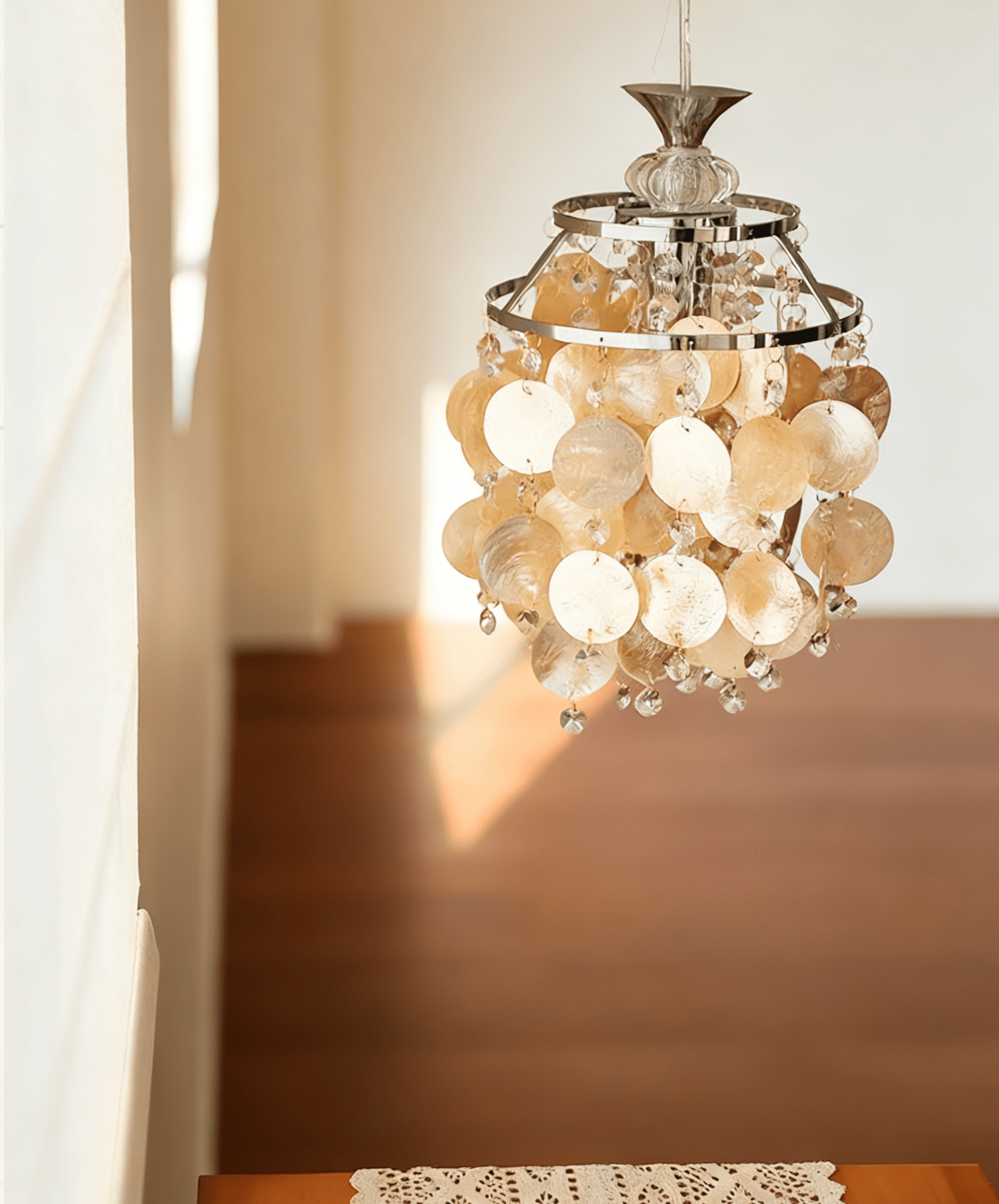 Shell Disc Pendant Light