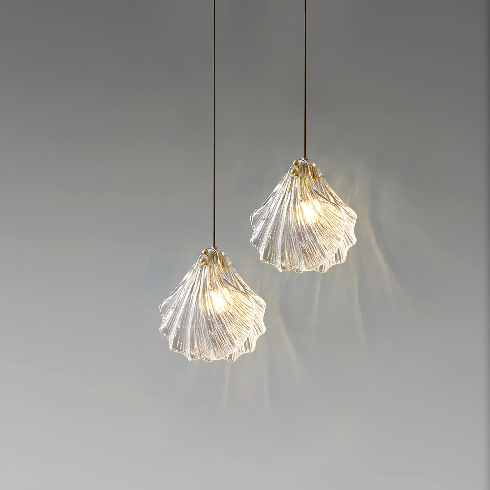 Veda Pendant Lamp Glass Shell Artistic Elegant