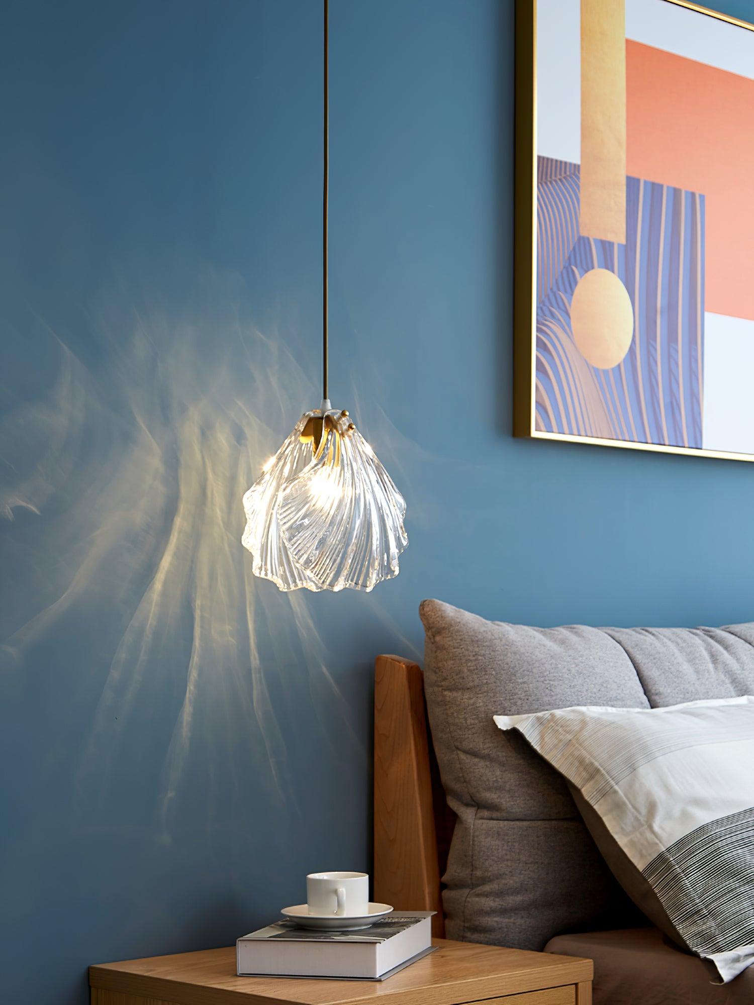 Veda Pendant Lamp Glass Shell Artistic Elegant