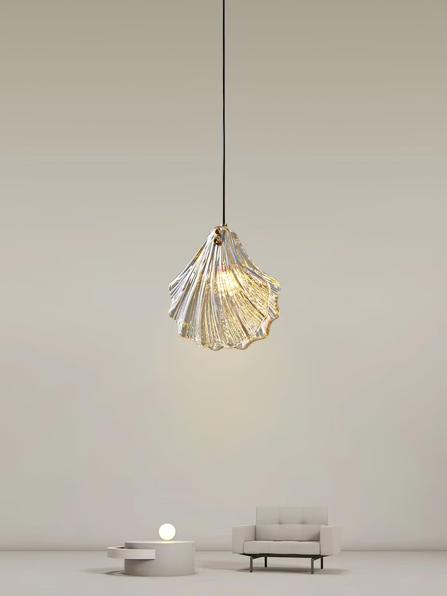 Veda Pendant Lamp Glass Shell Artistic Elegant