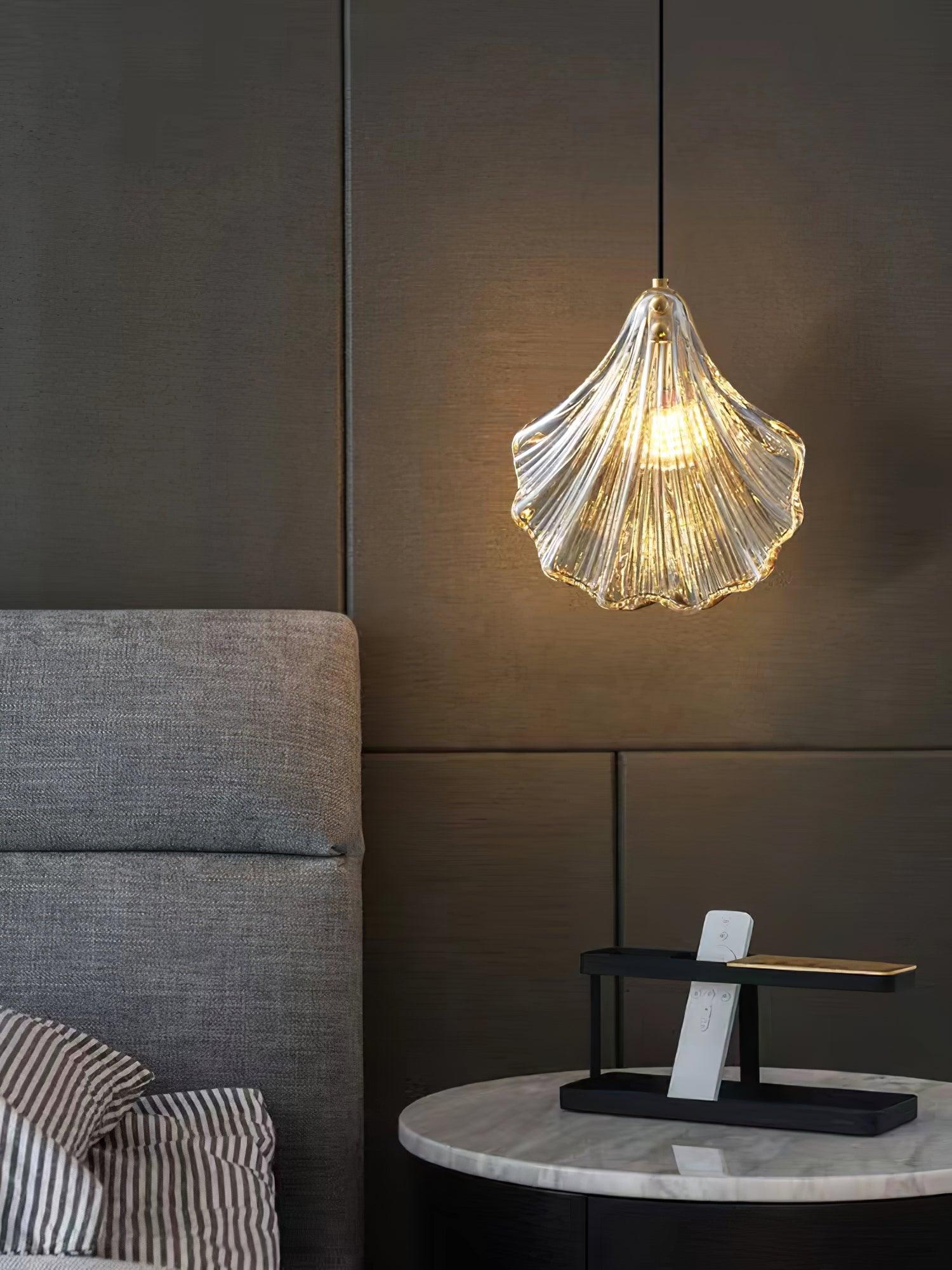 Veda Pendant Lamp Glass Shell Artistic Elegant