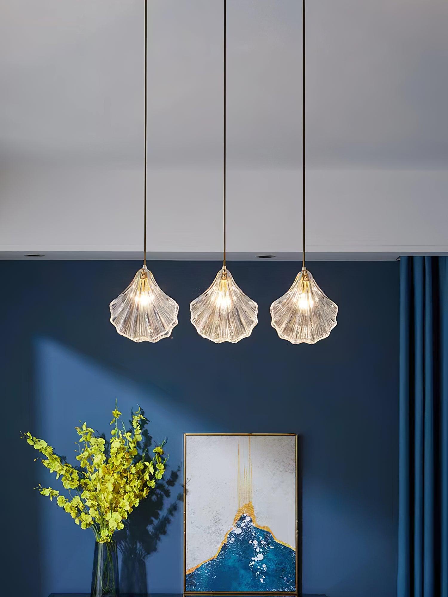 Veda Pendant Lamp Glass Shell Artistic Elegant