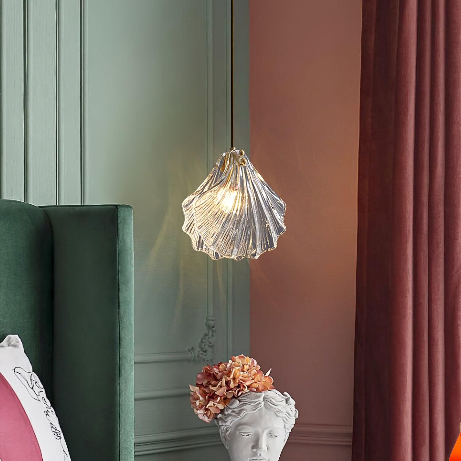 Veda Pendant Lamp Glass Shell Artistic Elegant