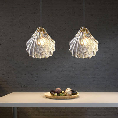 Veda Pendant Lamp Glass Shell Artistic Elegant