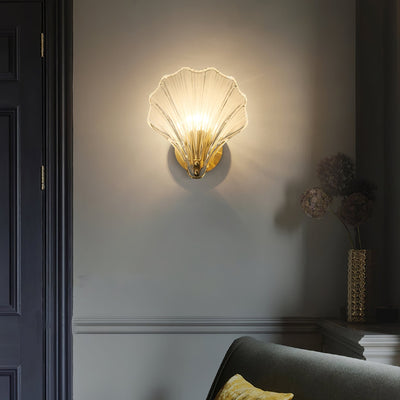 Neo Premium Elegance Brass Glass Wall Light