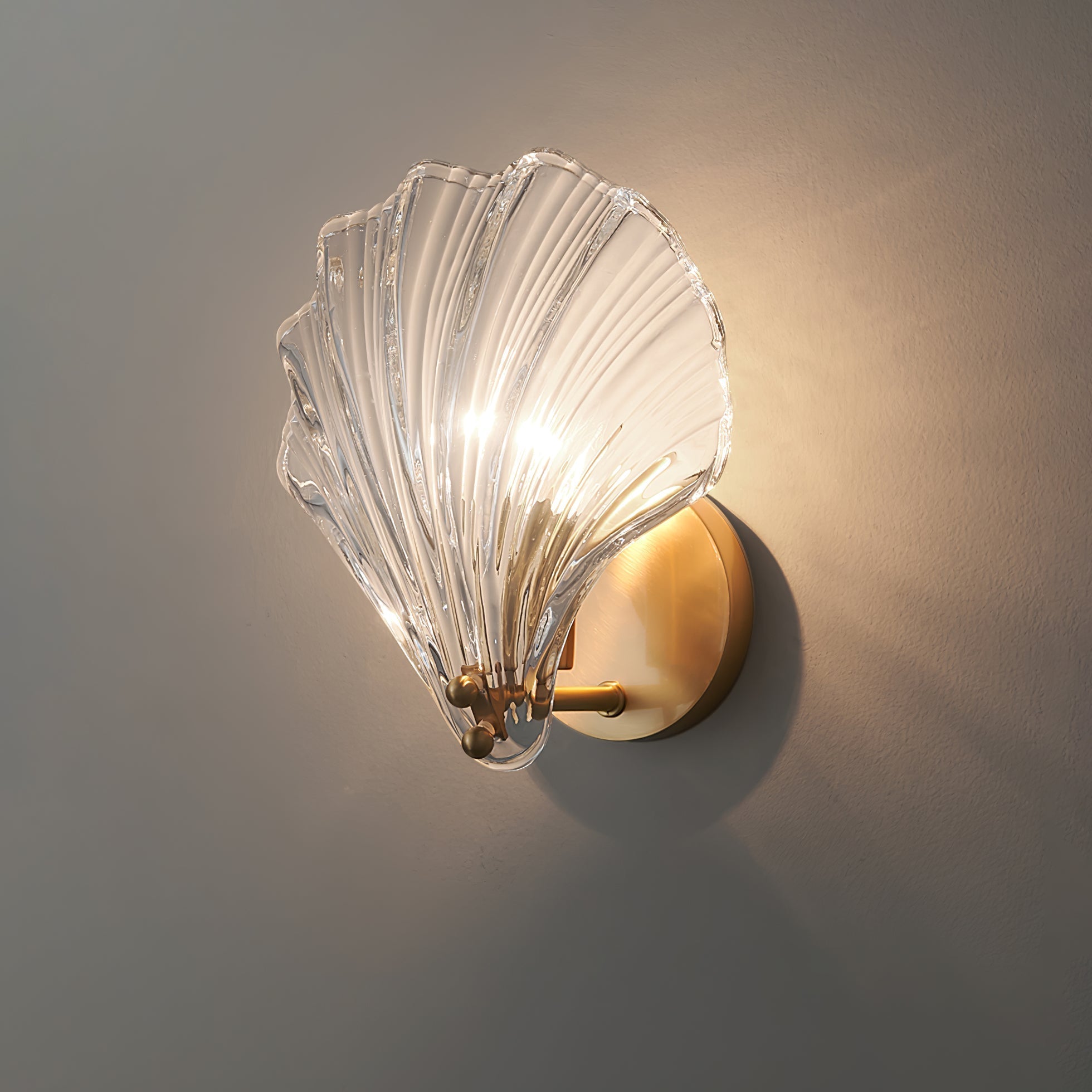 Neo Premium Elegance Brass Glass Wall Light